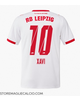 RB Leipzig Xavi Simons #10 Maglia Gara Casa Repliche 2025-26 Maniche Corte
